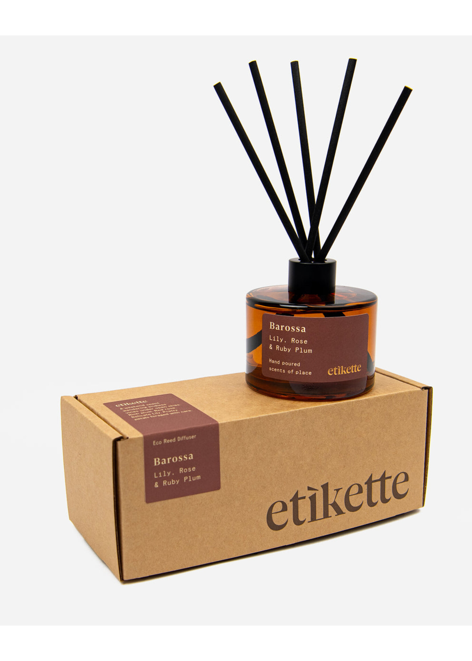 Barossa // Lily, Rose + Ruby Plum Eco Reed Diffuser 200ml