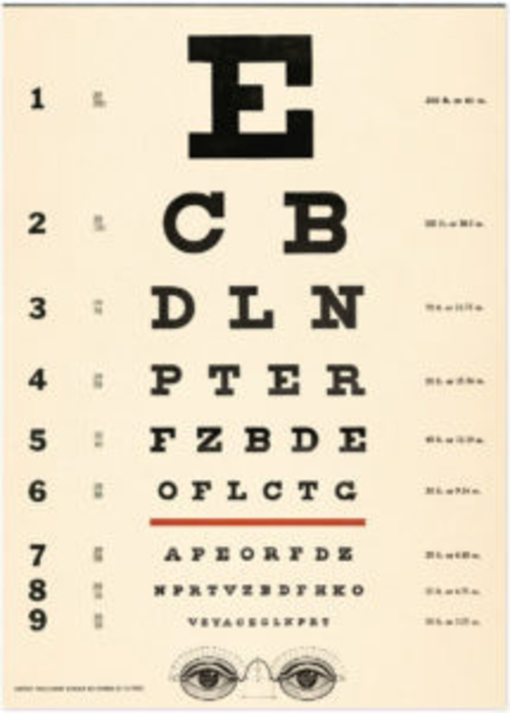 Poster/Wrap Eye Chart