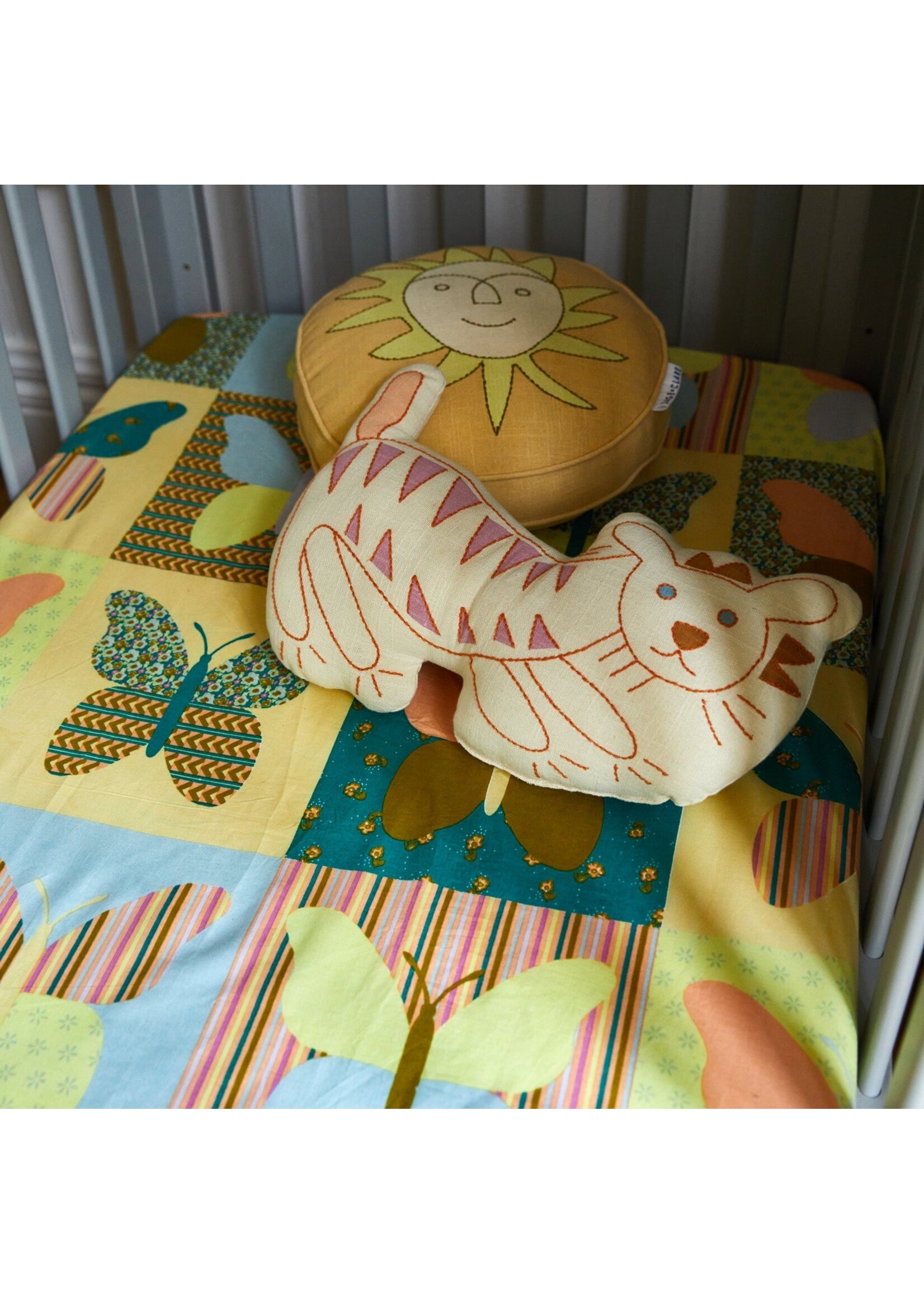 Sage and Clare Wallasey Lion Cushion