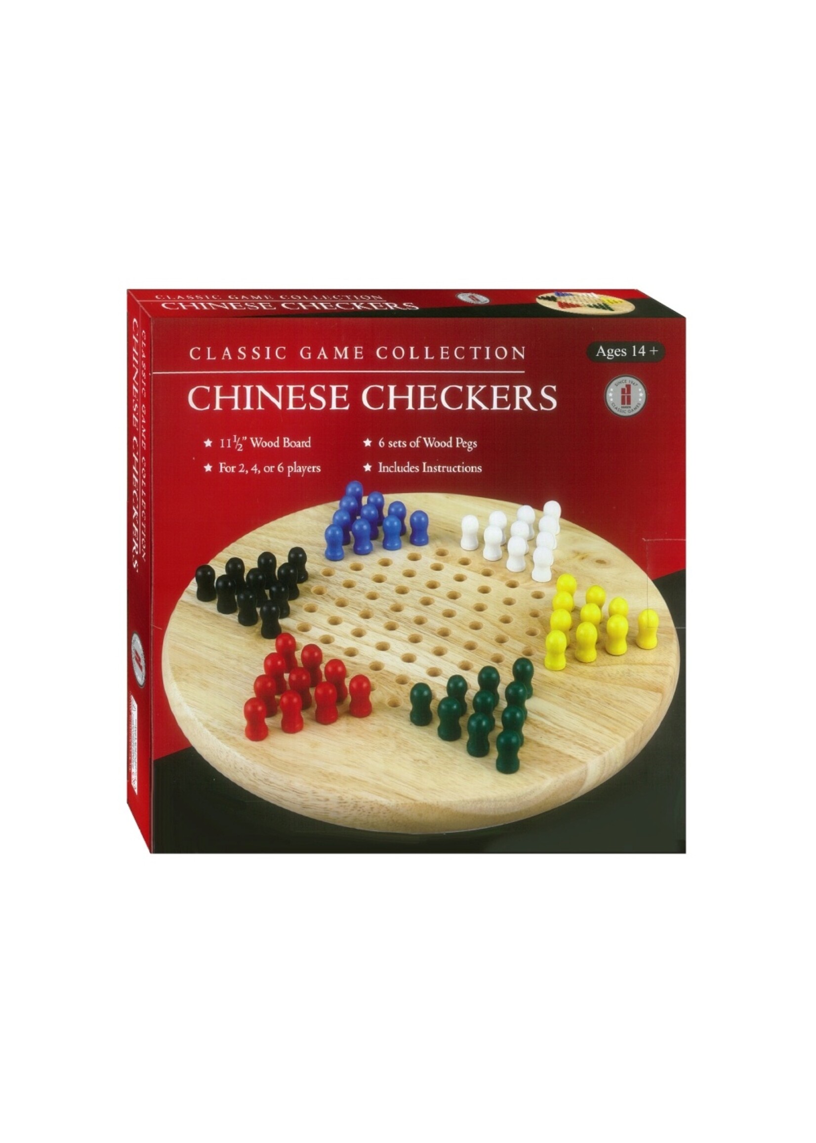 CHINESE CHECKERS,Wood Pegs