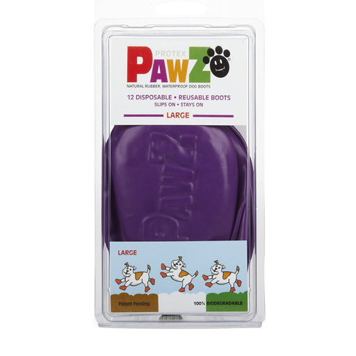 Pawz Pawz Dog Boots, Purple, L