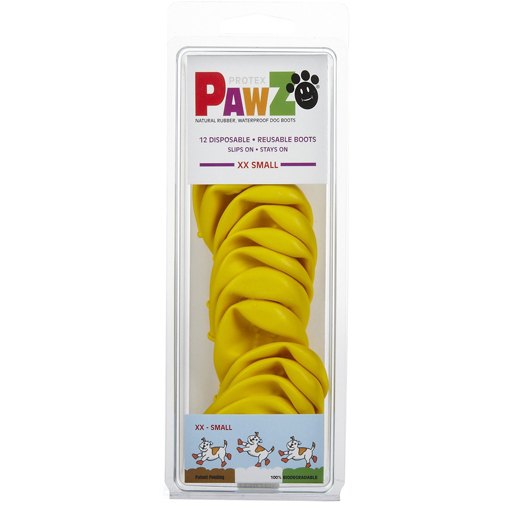 Pawz Pawz Dog Boots, Yellow, XXS