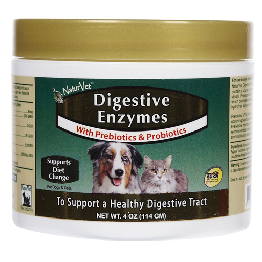 NaturVet NaturVet Digestive Enzyme Powder with Prebiotics & Probiotics 4oz