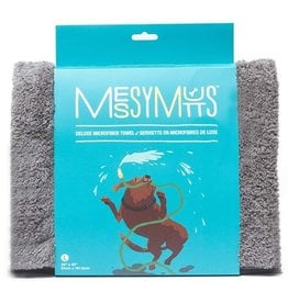 Messy Mutts Messy Mutts Deluxe Microfibre Towel Cool Grey Medium