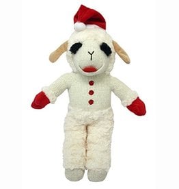 MultiPet Holiday Standing Lamb Chop w/Santa Hat 8”