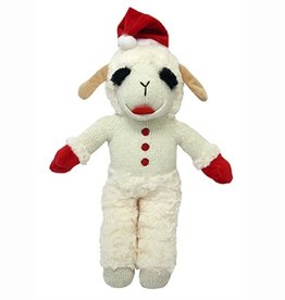 MultiPet, Lamb Chop en peluche avec chapeau de Père Noël, 8 po