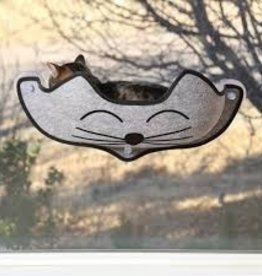 K&H K&H Kittyface Window Bed Grey