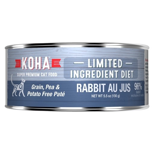 Koha Koha Cat Can 96% Rabbit Pate 5.5oz