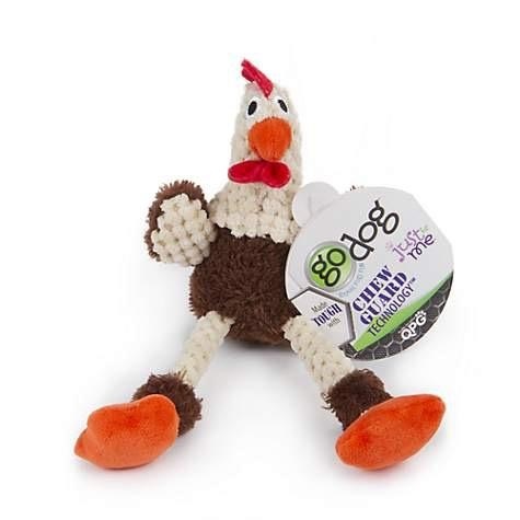 Go Dog Go Dog Chew Guard Just for Me Skinny Brown Rooster 9”