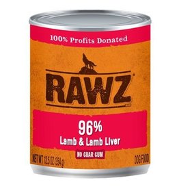 Rawz Rawz Dog Can 96% Lamb & Lamb Liver 12oz