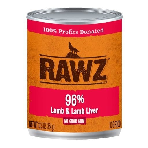 Rawz Rawz Dog Can 96% Lamb & Lamb Liver 12.5oz