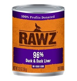 Rawz Rawz, Pâtée en boîte pour chien, 96% canard, foie de canard, 12 oz