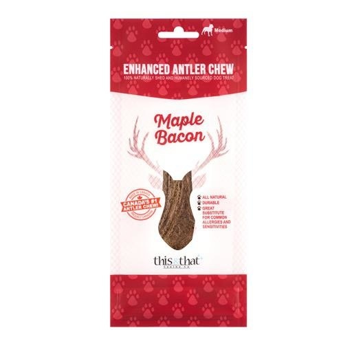 This & That Canine Co. This & That Enhanced Antler Chews Maple Bacon XL