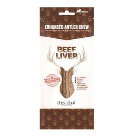 This & That Canine Co. This & That Enhanced Antler Chews Beef Liver XL