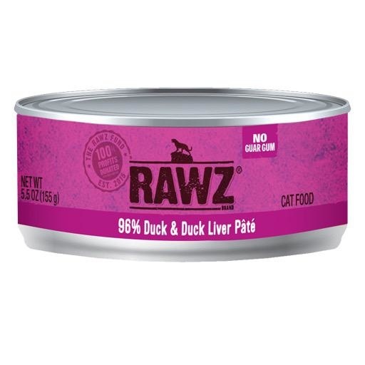 Rawz Rawz Cat Can 96% Duck & Duck Liver 5.5oz