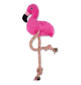 Beco Pets Beco, Flamant rose et corde de chanvre, taille moyenne