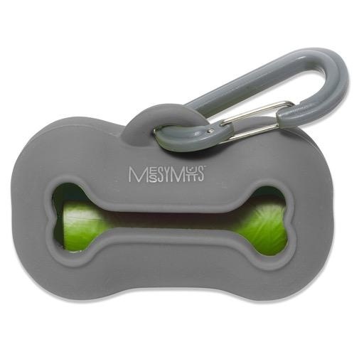 Messy Mutts Messy Mutts Silicone Waste Bag Holder Grey
