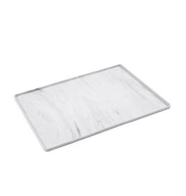 Messy Mutts Messy Mutts Silicone Bowl Mat with Raised Edge Marble Small