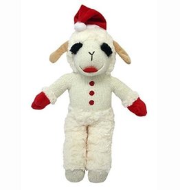 MultiPet Holiday Standing Lamb Chop w/Santa Hat 13”