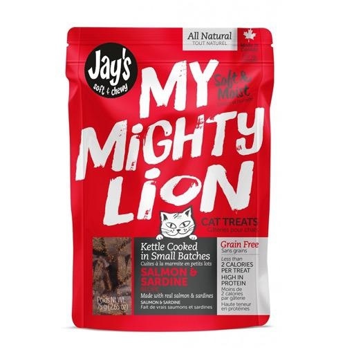 Waggers Jay’s My Mighty Lion Salmon Cat Treats 75g