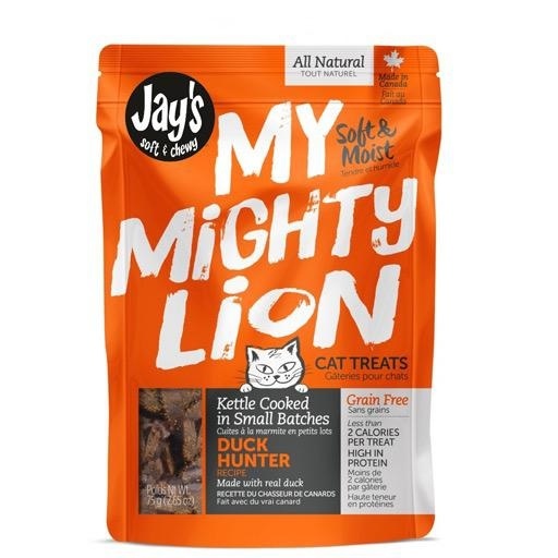 Waggers Jay’s My Mighty Lion Duck Cat Treats 75g