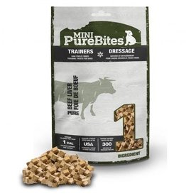 Pure Bites Mini-Pure Bites Dressage, Foie de boeuf gâterie séche à froid pour chien 85g