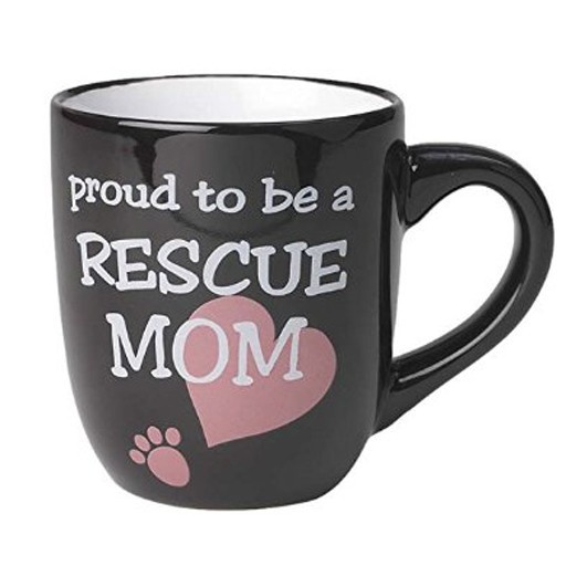 Petrageous Petrageous Lucky Paws Proud to be a Rescue Mom Mug 18oz