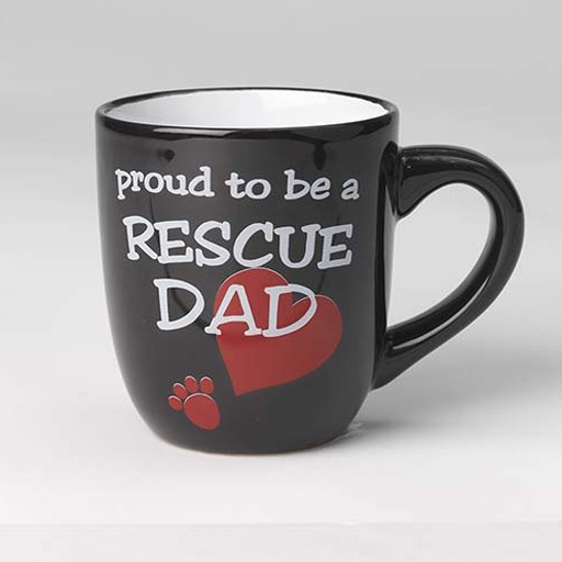 Petrageous PetRageous, Tasse Lucky Paws, Proud to be a RESCUE DAD, 18 oz