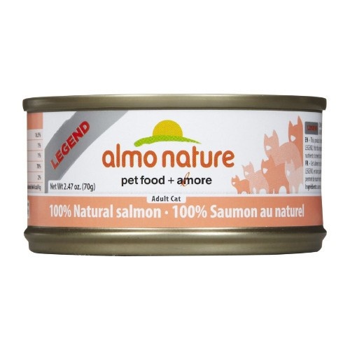 Almo Almo Nature Chat HQS 100% Saumon en Bouillon 70g