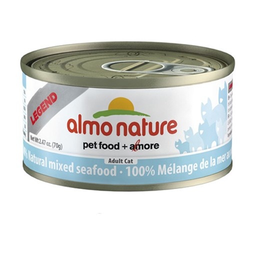 Almo Almo Nature Cat HQS 100% Mixed Seafood in Broth 70g