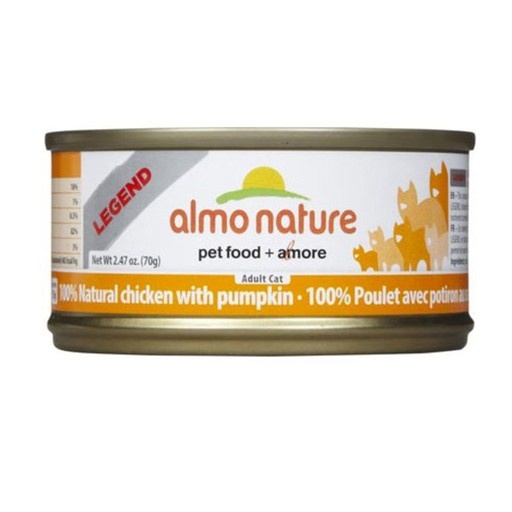 Almo Almo Nature Cat HQS 100% Chicken and Pumpkin in Broth 70g
