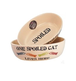Petrageous Petrageous One Spoiled Pet Oval Cat Dish 2 cups