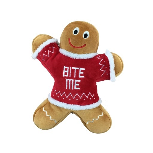Huxley & Kent Huxley & Kent Plush ‘Bite Me’ Gingerbread Man Large