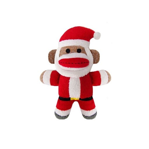 Huxley & Kent Huxley & Kent Holiday Sock Monkey Jolly Santa Small