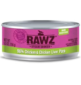 Rawz Rawz, Pâtée en boîte pour chat, 96% poulet et foie de poulet, 5,5 oz