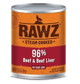 Rawz Rawz, Pâtée en boîte pour chien, 96% bœuf et foie de bœuf, 12 oz