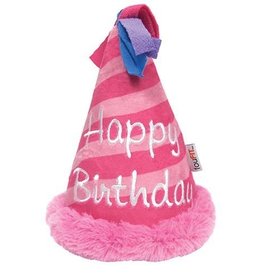 Fou Fou Dog Fou Fou Dog Plush Birthday Crinkle Hat Pink
