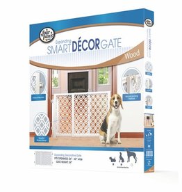 Four Paws Four Paws, Barrière décor extensible, 26 à 42 po de large x 24 po de haut
