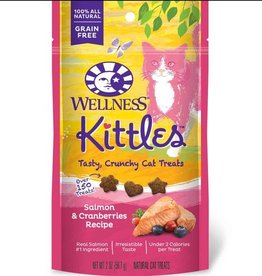 Wellness Wellness, Croquettes Kittles pour chat, saumon et canneberge, 6 oz