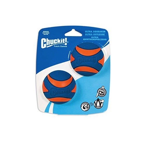 Canine Hardware Chuckit! Ultra Squeaker Ball Medium 2pk
