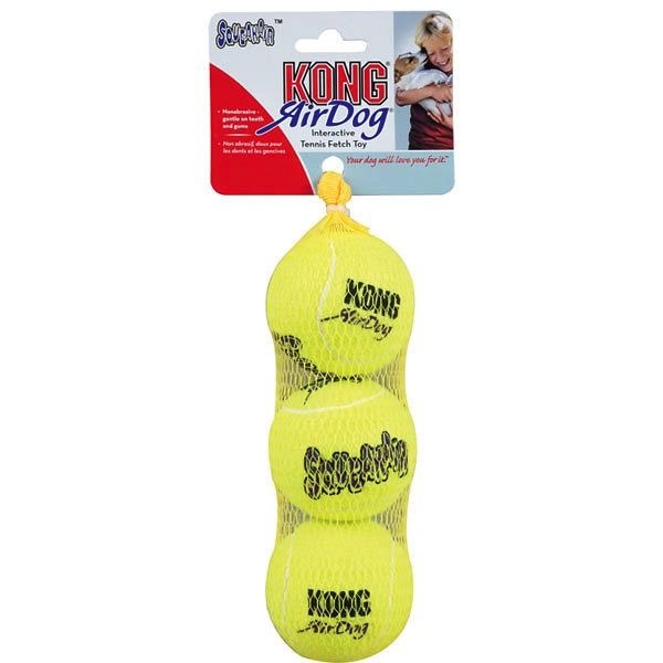 Kong Kong, Jouet couineur et balle, moyen, lot de 3 balles