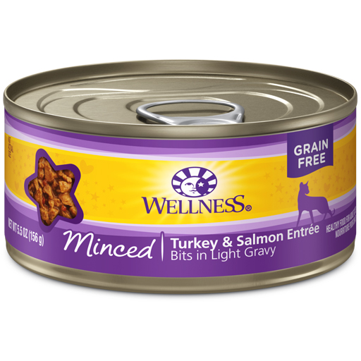 Wellness Wellness Cat Can Minced Turkey & Salmon Dinner 5.5oz