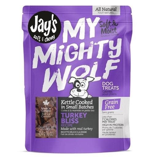 Waggers Jay’s My Mighty Wolf Dog Treats Turkey 150g