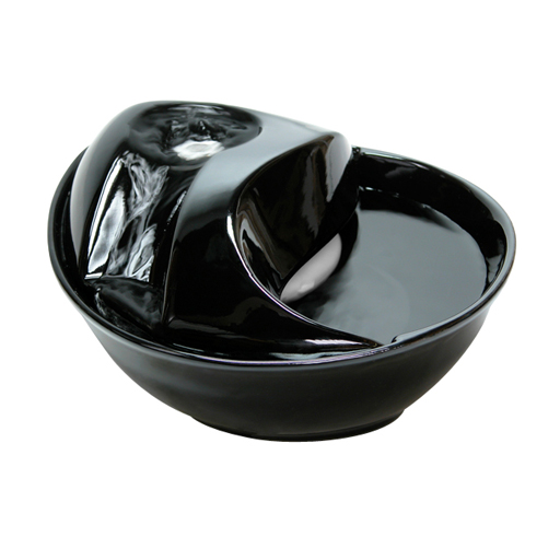 Pioneer Pet Pioneer Pet Rain Drop Ceramic Fountain Black 60oz