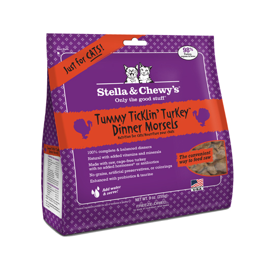 Stella & Chewy's Stella & Chewy's Freeze Dried Cat Tummy Ticklin' Turkey Dinner 8oz
