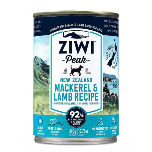 ZiwiPeak ZiwiPeak Daily Cuisine Dog Can Mackerel & Lamb 390g