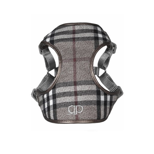 PRETTY PAW DESIGNER HARNESS LONDON FOG | BAILEY BLU PET BOUTIQUE