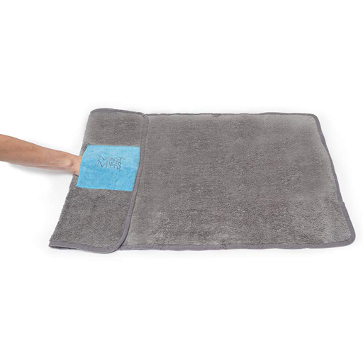 Messy Mutts Messy Mutts Deluxe Microfibre Towel Cool Grey Medium