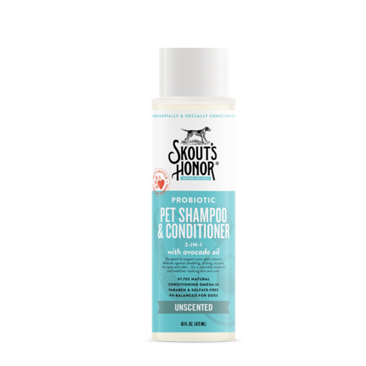 Skout's Honor Skout’s Honor Probiotic Pet Shampoo & Conditioner Unscented 16oz