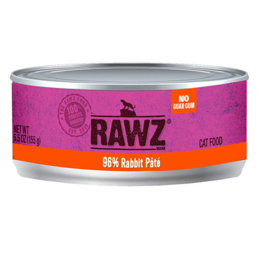 Rawz Rawz, Pâtée en boîte pour chat, 96% lapin, 5,5 oz
